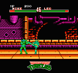 Teenage Mutant Ninja Turtles Tournament Fighters screenshot 3 for NES